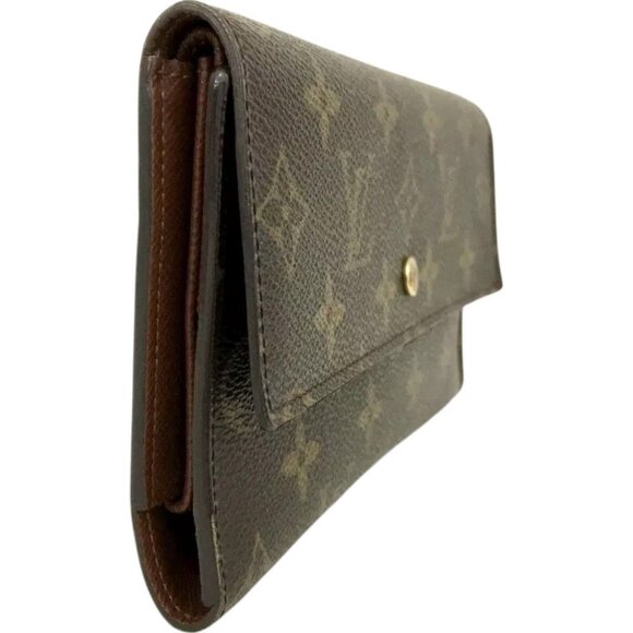 431249BA (X3) Louis Vuitton Wallet Long Porte Tresor International Brown Monogra - Picture 8 of 9